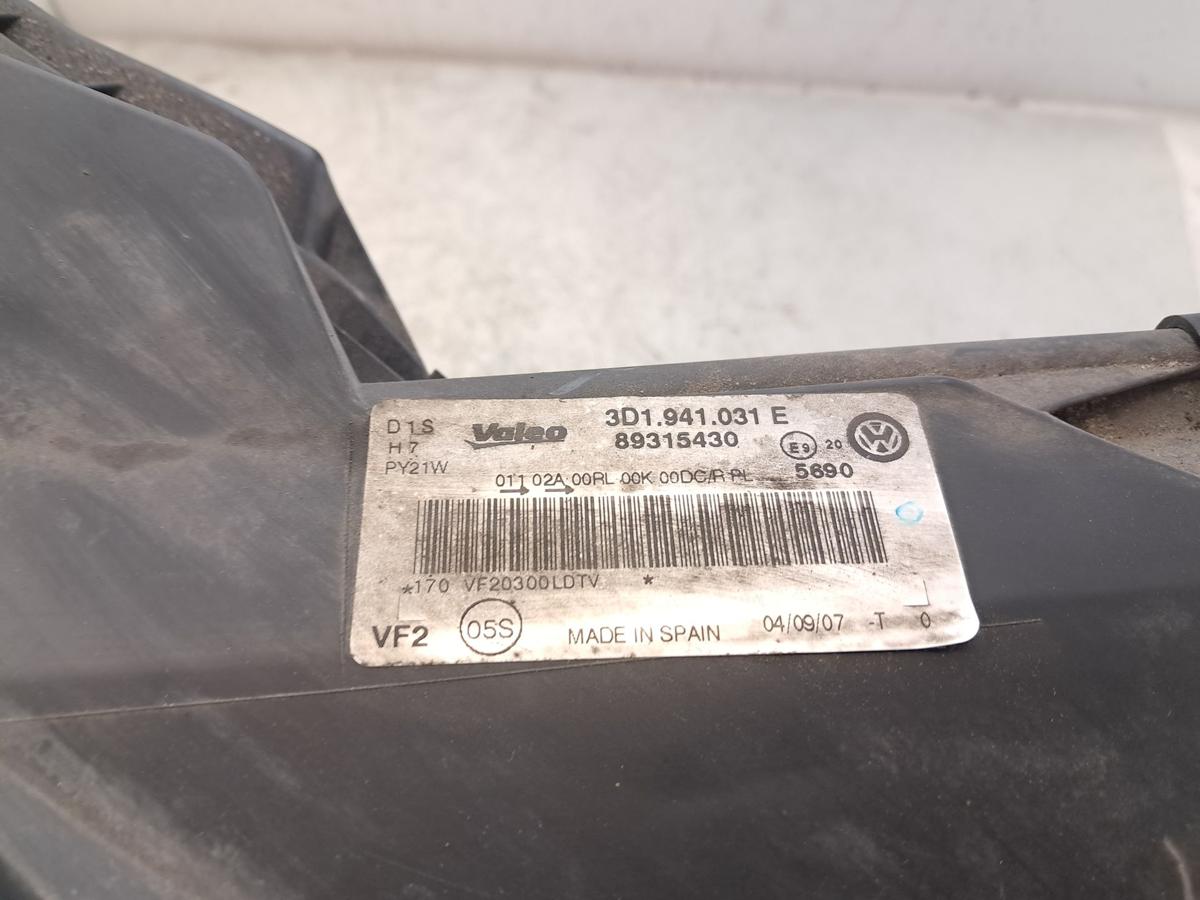 VW Phaeton GP1 GP2 original Bi-Xenon Scheinwerfer links 3D1941031E BJ2007