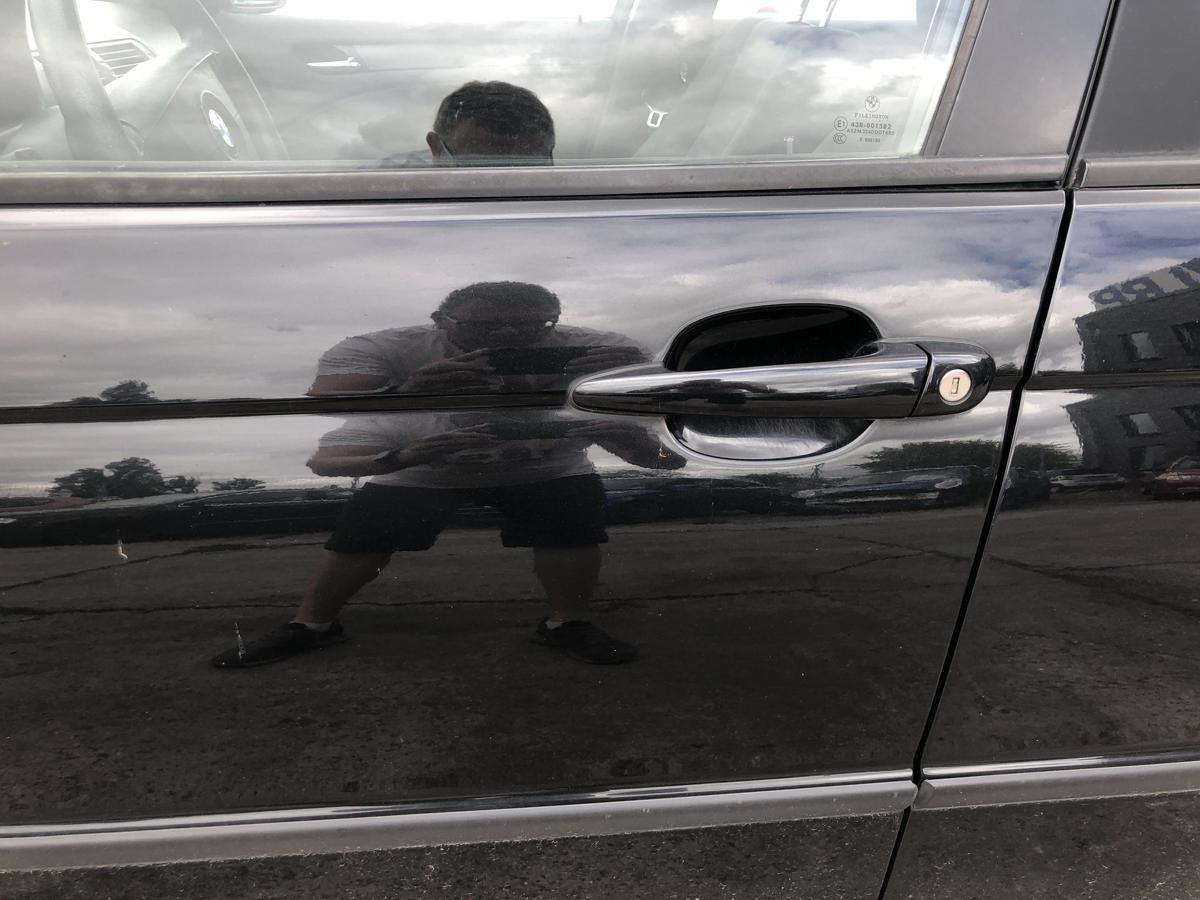 BMW 3er E46 Facelift T&uuml;r vorn links Fahrert&uuml;r im Rohbau 475/9 Black Saphir Met