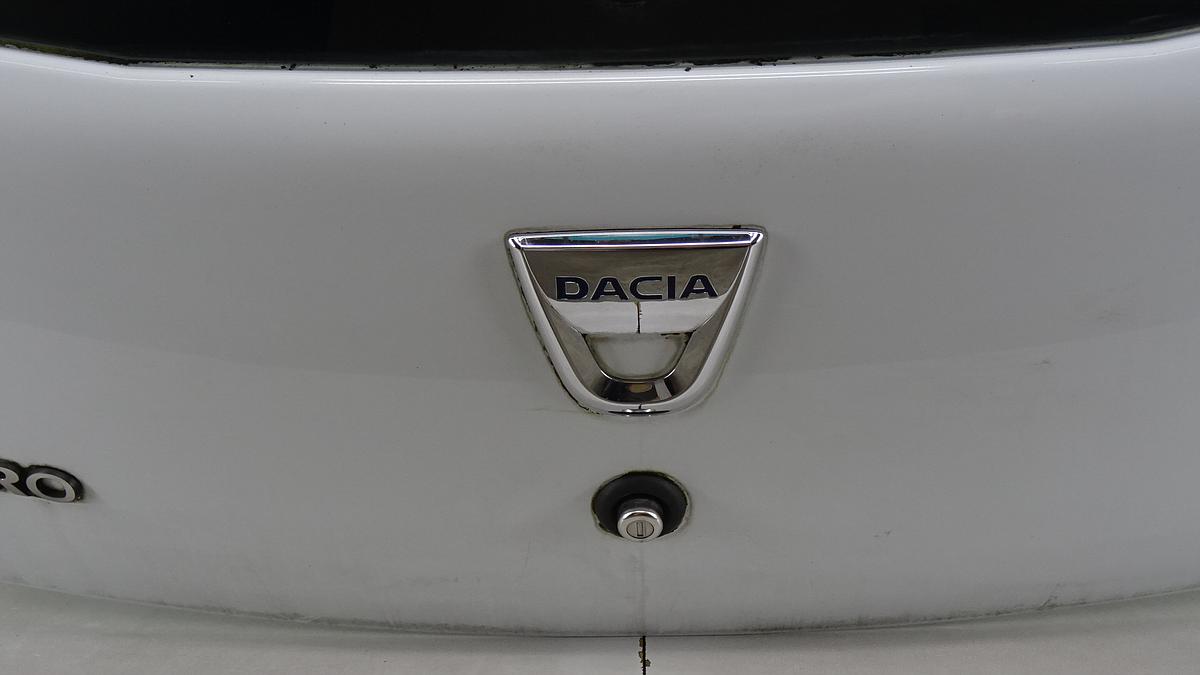 Dacia Sandero Heckklappe Heckdeckel in arktisweiß Bj2012 Rohbau