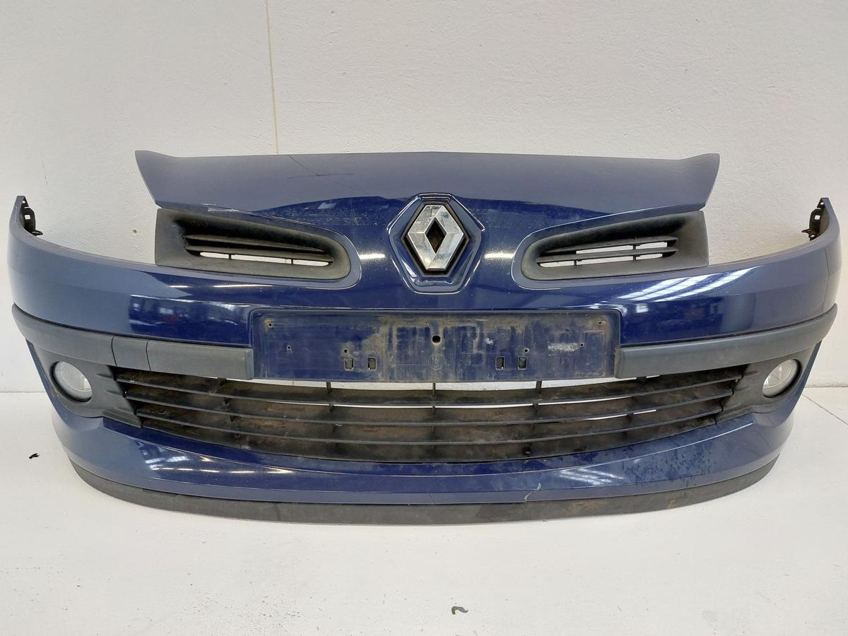 Renault Clio 3 III R Stoßfänger vorn Frontschürze OV460 blau Beschädigt