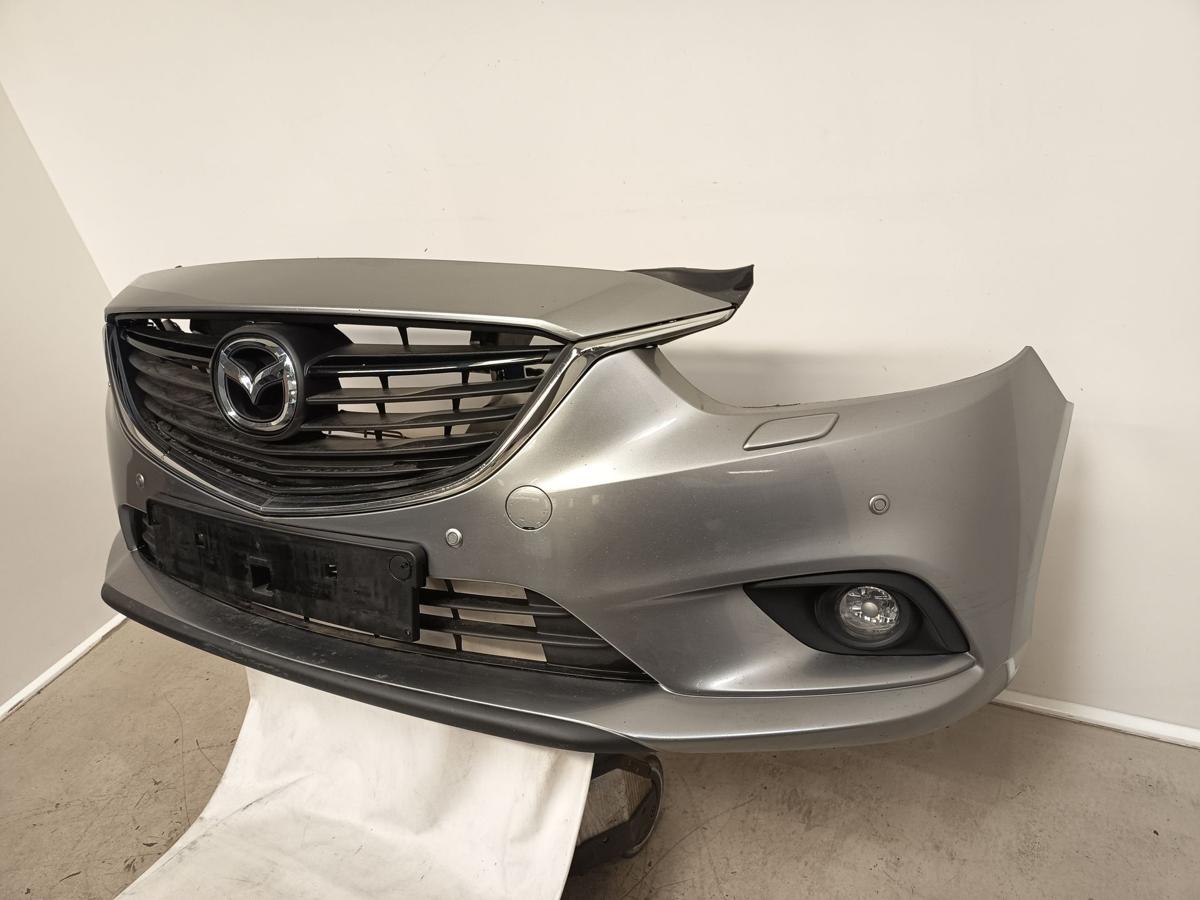 Mazda 6 GJ orig Stoßstange vorn Stoßfänger PDC SRA NSW 38P Silber met Bj 2015