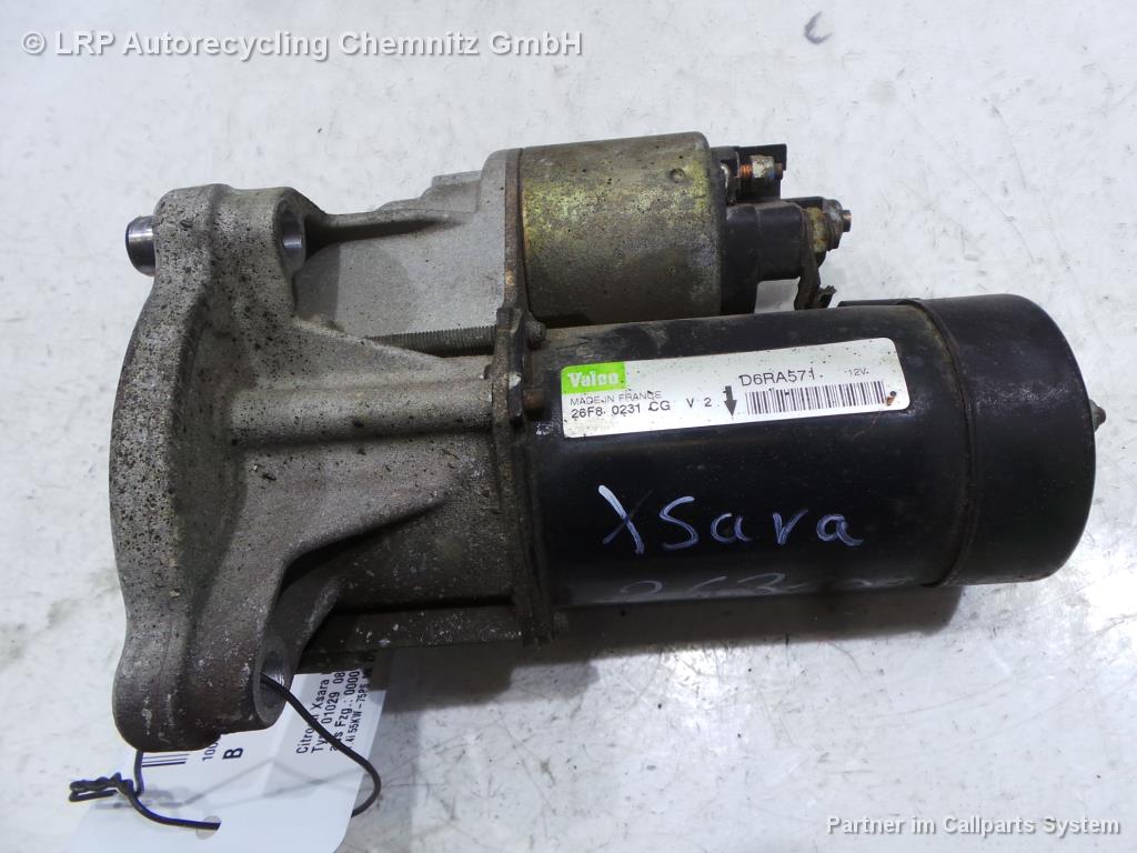 Citroen Xsara N6 BJ 1999 Anlasser Starter 1.4 55KW KFX 26F80231CG Valeo