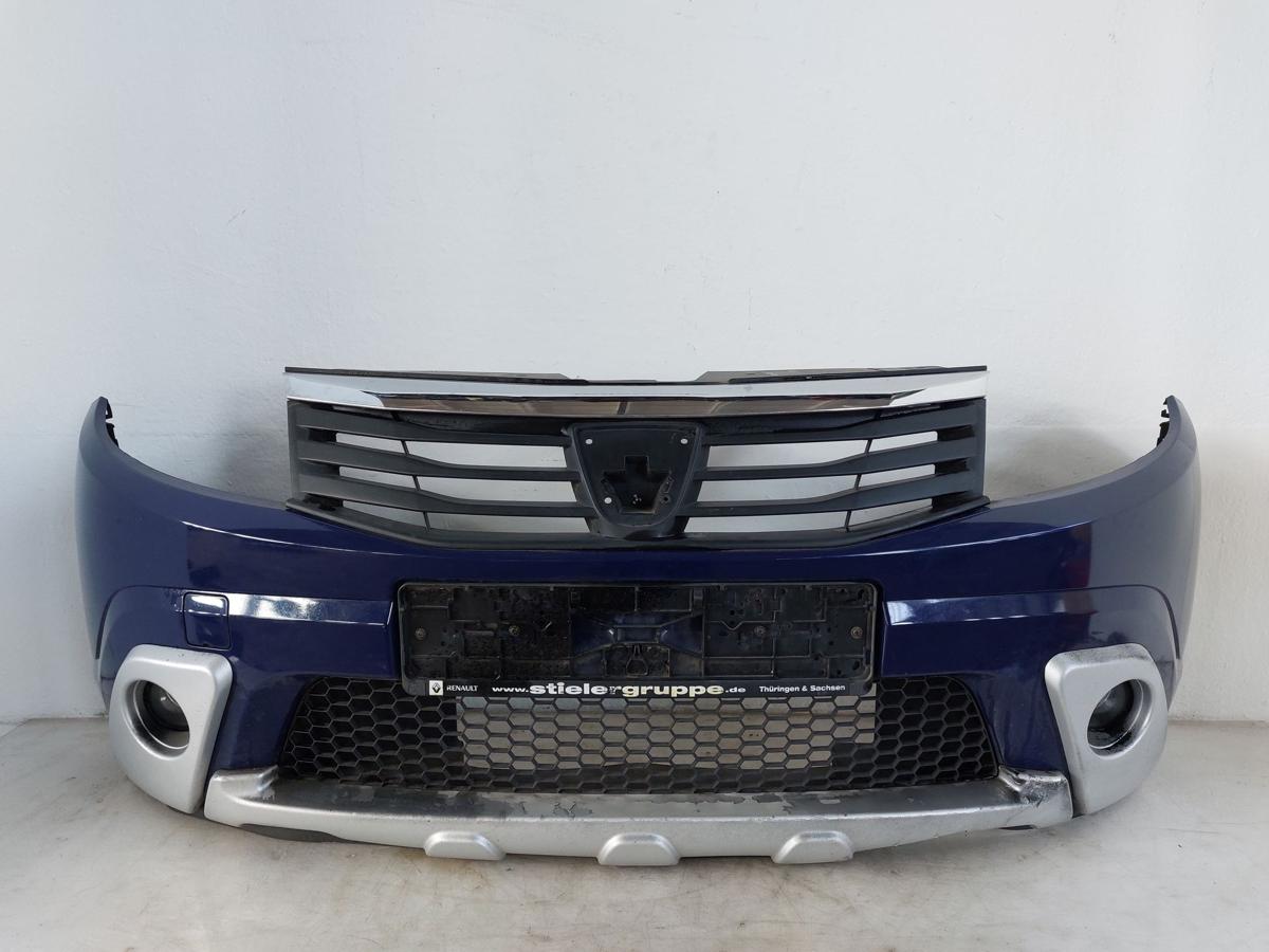 Dacia Sandero BS0 StepWay Sto&szlig;f&auml;nger vorn Nebel Frontsch&uuml;rze SCHADEN OV61H blau