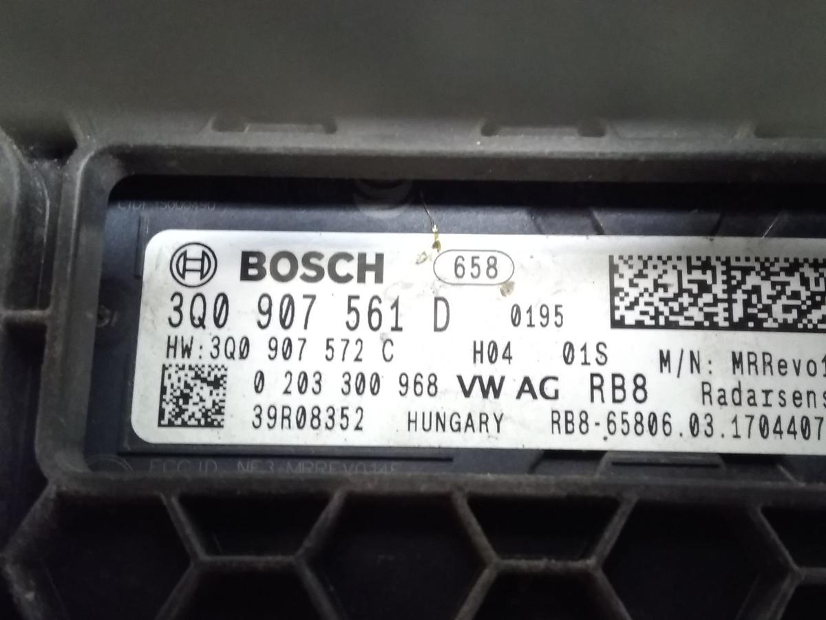 VW Passat 3G B8 original Radarsensor vorn 3Q0907561D Bj.2017
