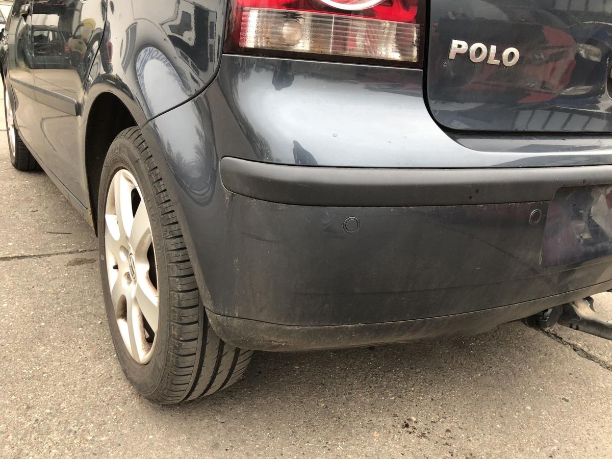 VW Polo 9N3 Sto&szlig;f&auml;nger hinten Hecksch&uuml;rze mit PDC LC7V grau f&uuml;r 3 und 5 t&uuml;rer