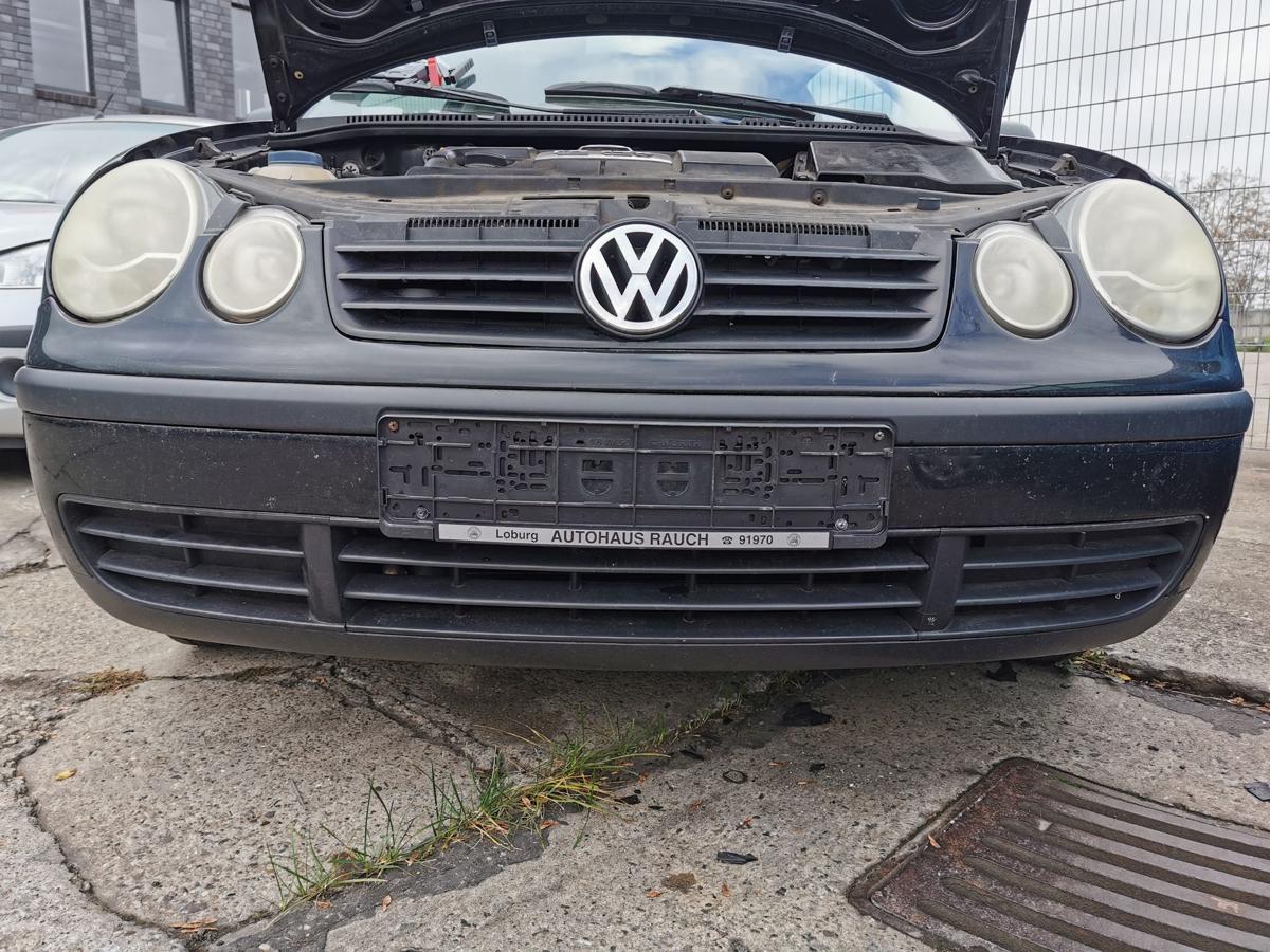 VW Polo 9N1 Stossfänger Stossstange Bumper vorn L041 Brillantschwarz bis Bj 2005