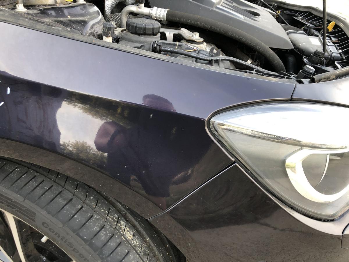 Mercedes CLA C117 bis 16 Kotfl&uuml;gel vorn rechts Beifahrer Seitenwand 592 lila