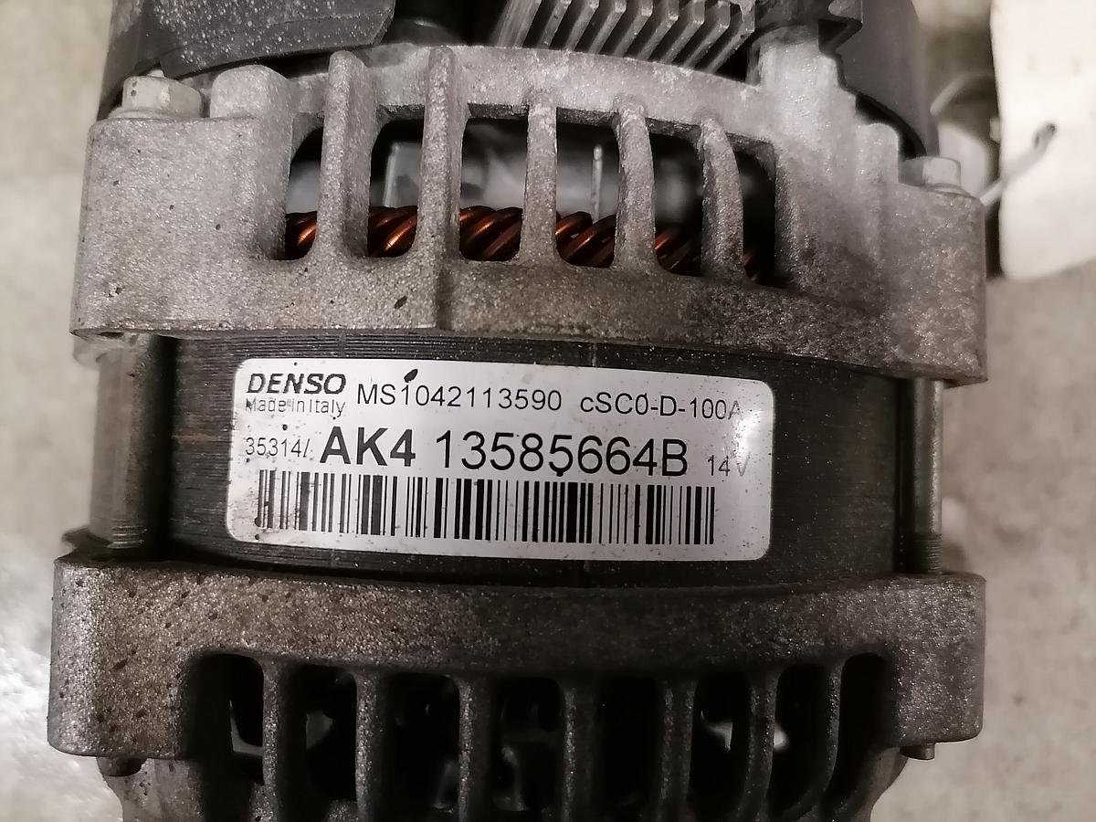 Opel Corsa E Lichtmaschine 13585664B Generator 1.2 51KW Denso BJ2015