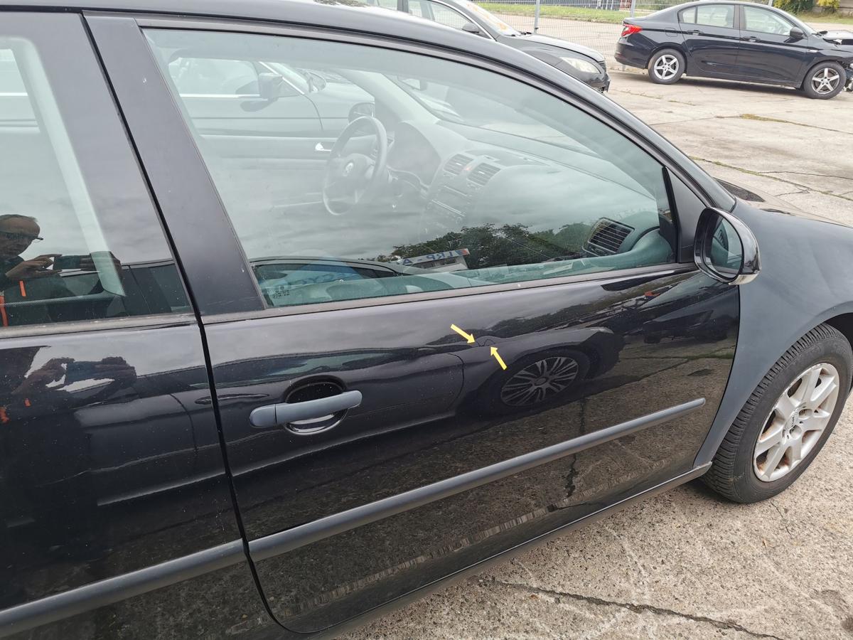 VW Golf V 5 1K Fahrertür Tür Atotür vorn rechts L041 Brillantschwarz TEXT BILDER