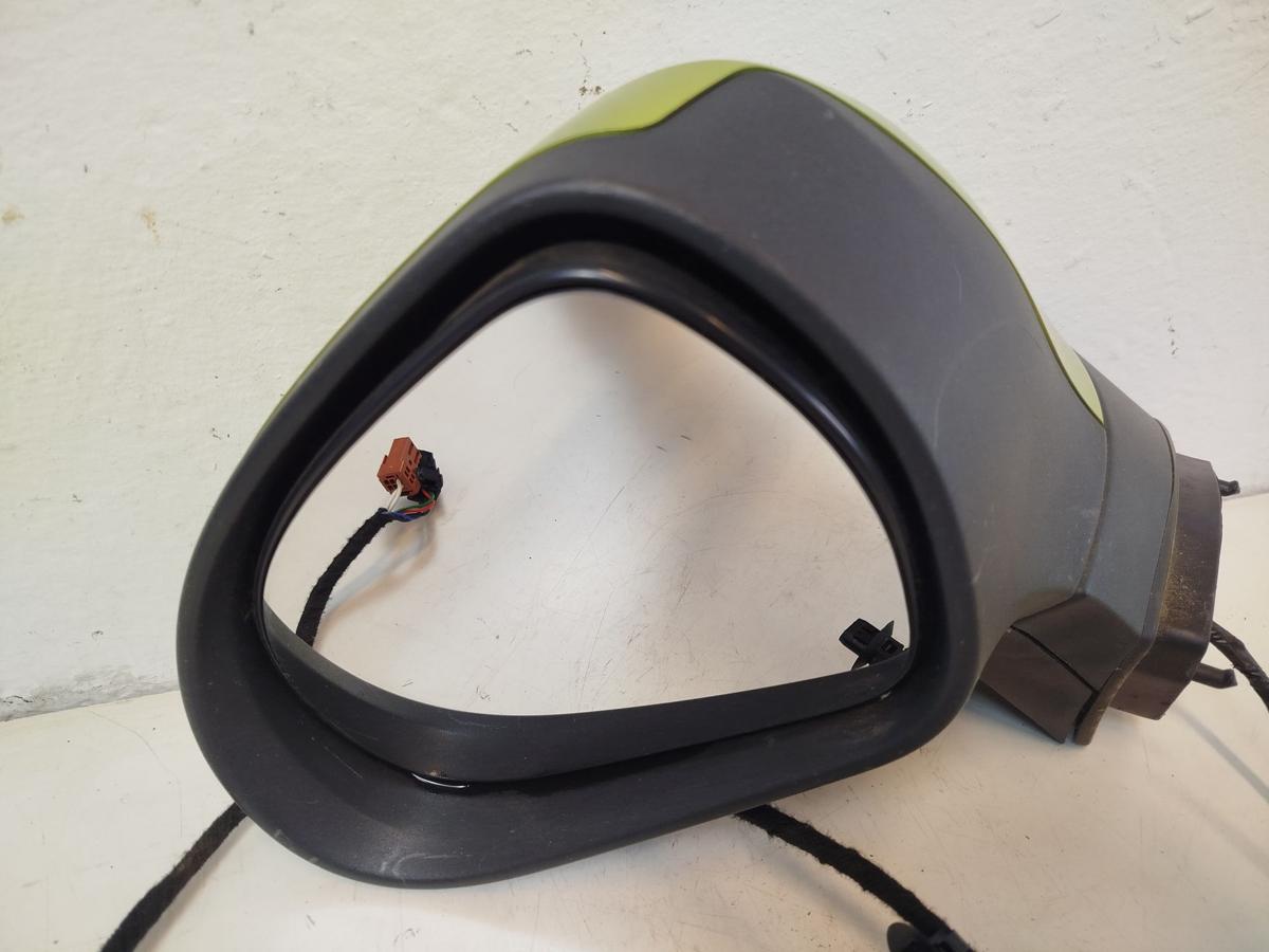 Peugeot 207 WA WC Aussenspiegel links R&uuml;ckspiegel elektrisch KAR Lacerta gelb