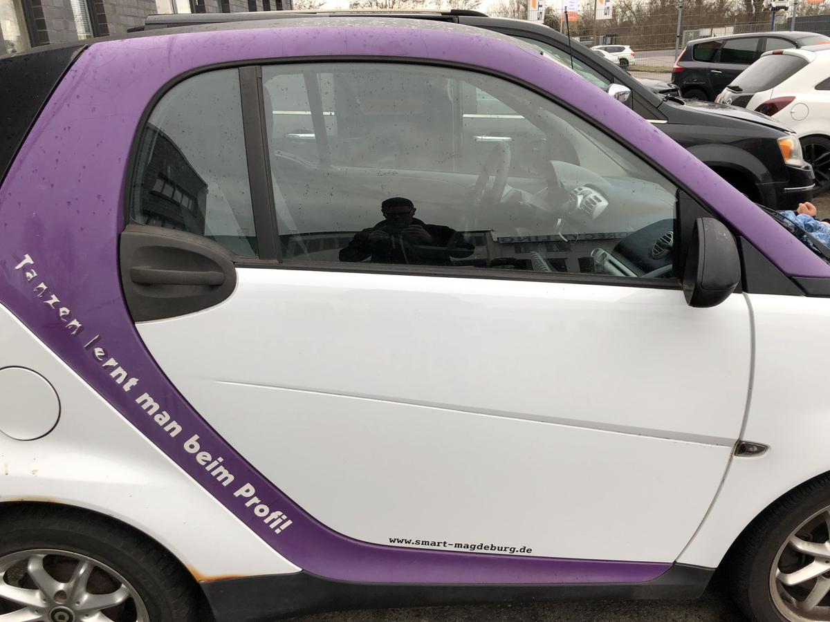 Smart 451 Tür vorn rechts Beifahrertür mit elek Fensterheber EAZ Kristallweiß