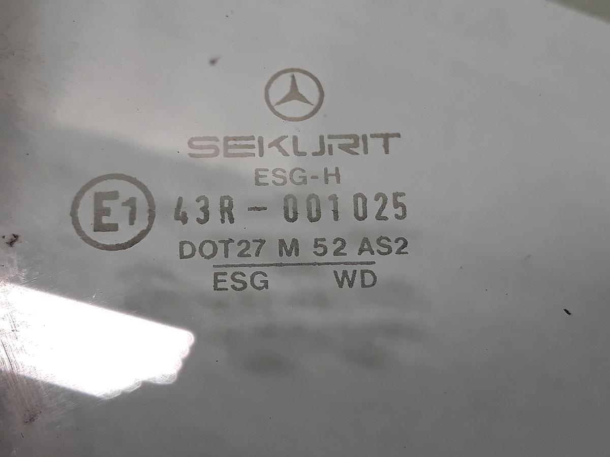 Mercedes C126 Seitenscheibe hinten links grüncolor BJ1986