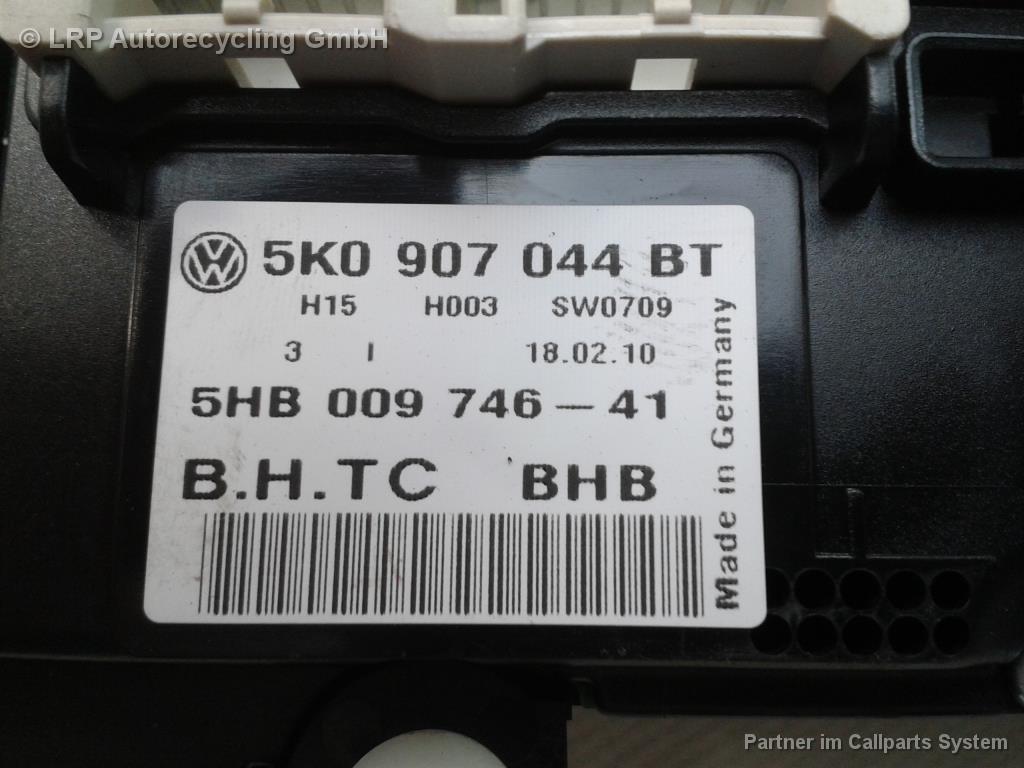 VW Golf 6 BJ2010 Heizungsregulierung Klimabedienteil 5K0907044BT Hella