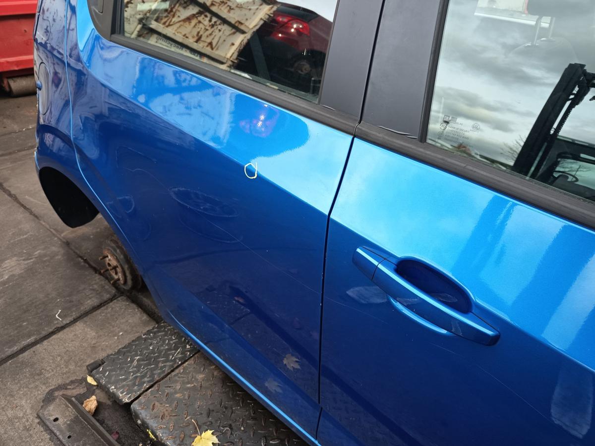 Chevrolet Aveo T300 Bj 2012 orig Tür hinten rechts Beifahrer WA895T BIMINI BLUE
