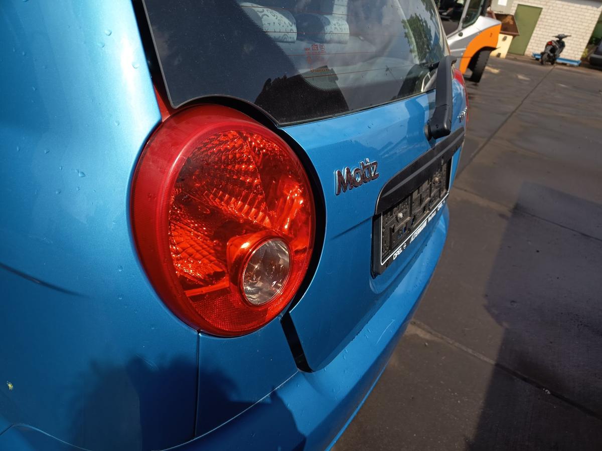 Chevrolet Matiz M200 orig Heckklappe Heckdeckel 12U Ocean Blue Metallic Bj 2008