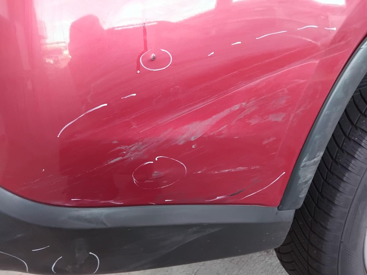 Mitsubishi Outlander 3 GF orig Sto&szlig;stange Sto&szlig;f&auml;nger hinten besch&auml;digt BJ2016