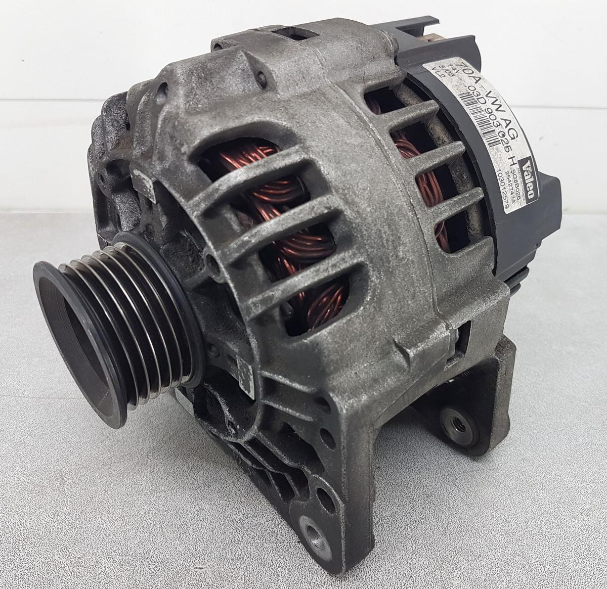 VW Polo 9N Lichtmaschine Generator 70A 03D903025H 2542747A Bj03 1,2 40kw AWY