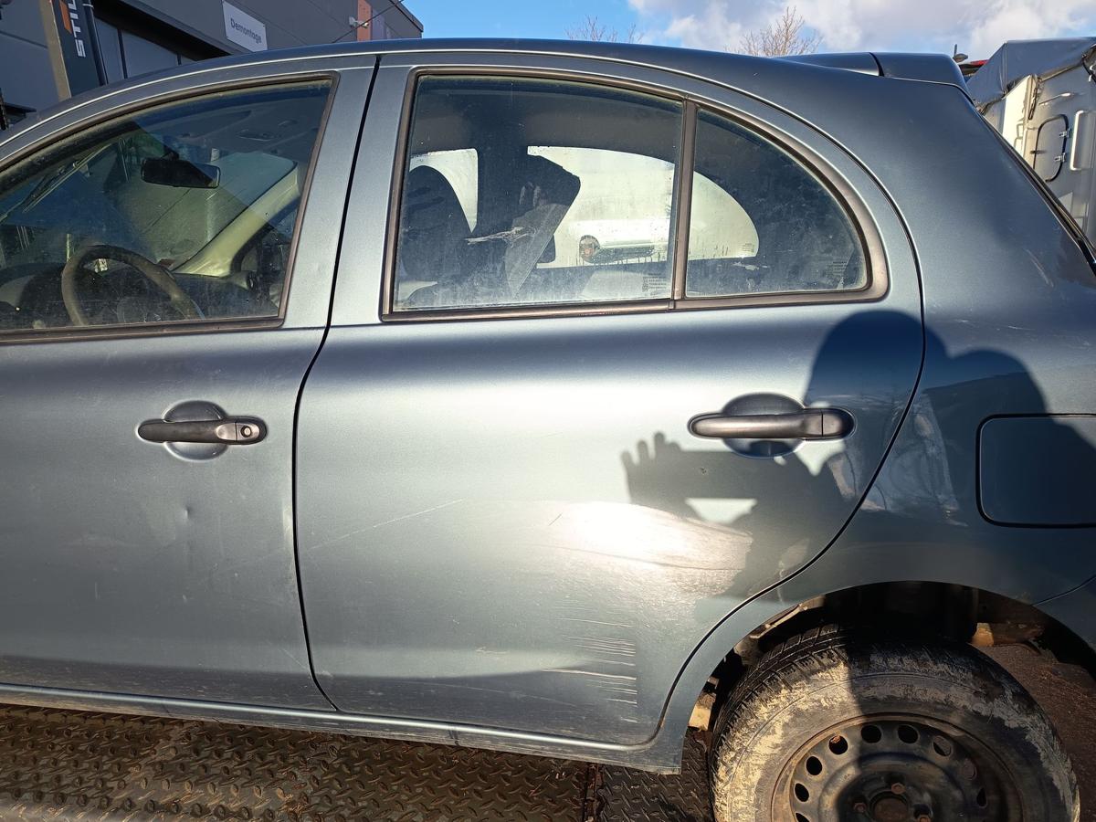 Nissan Micra K13 orig T&uuml;r hinten links 5trg Fahrerseite FAA Green bis Bj 2013