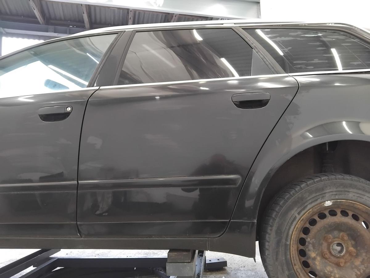 Audi A4 8E B6 Avant T&uuml;r hinten links LZ9W ebonyschwarzmetallic BJ2004 Kombi