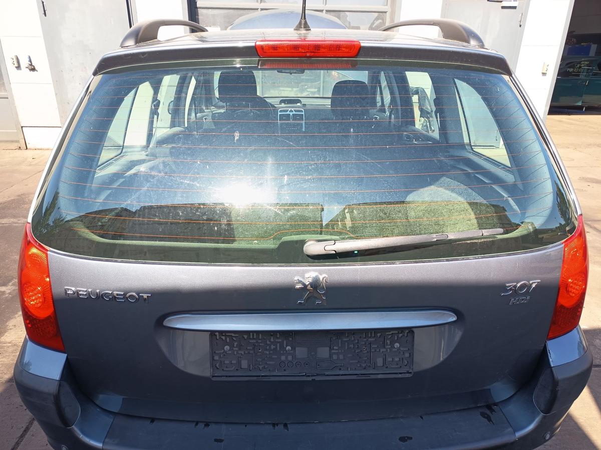 Peugeot 307 Break original Heckklappe mit Scheibe EZW Eisengrau Bj 2006