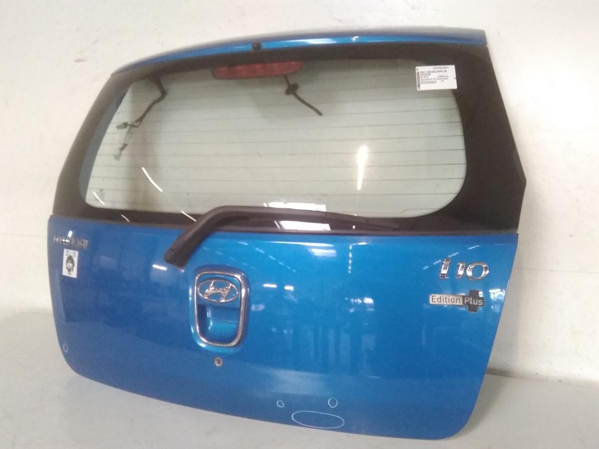 Hyundai i10 Heckklappe blaumetallic DE alpineblue mit Heckscheibe Bj.2010