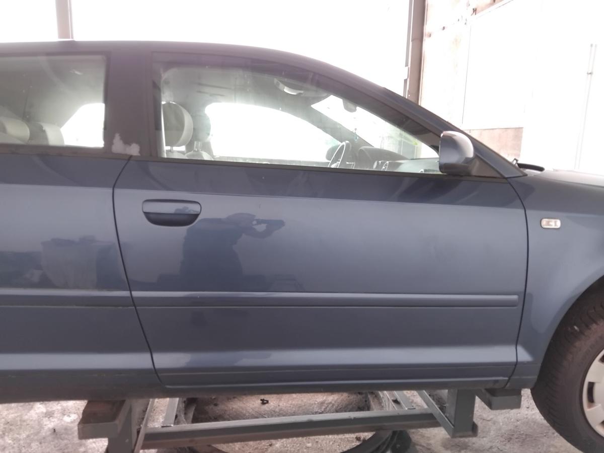 Audi A3 8P 3t&uuml;rig T&uuml;r vorn rechts Beifahrert&uuml;r LZ5C Mauritiusblaumetallic BJ2006
