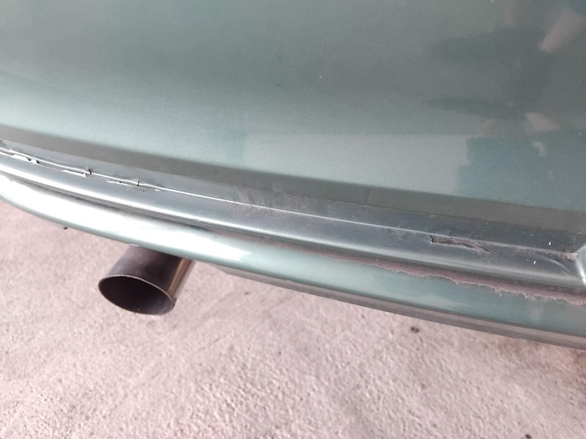BMW 3er E46 Limousine orig Sto&szlig;f&auml;nger Sto&szlig;stange hinten PDC meergr&uuml;n 393 BJ1999