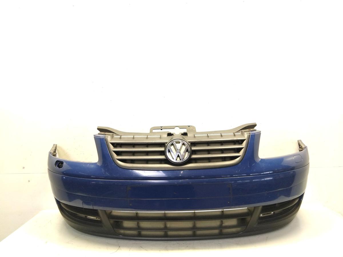 VW Touran 1T original Sto&szlig;stange Sto&szlig;f&auml;nger vorn mit SRA indienblau LL5M BJ2004
