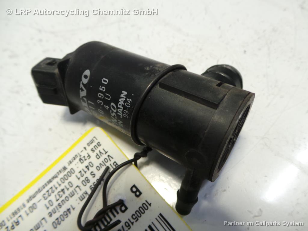 Volvo S80 BJ 1999 Wischwasserpumpe Pumpe Waschanlage 9169611 060210-3950