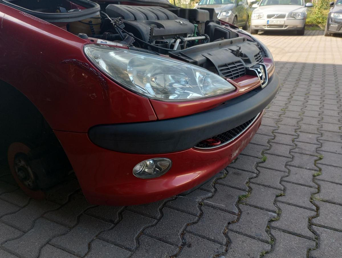 Peugeot 206 original Stoßstange Stossfänger vorn NSW EKQ Luziferrot Bj 2004