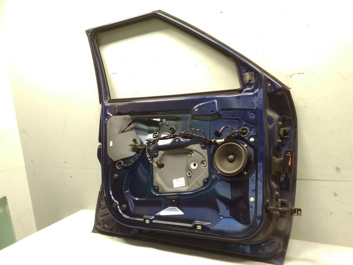 Skoda Fabia 2 5J Tür vorn links Fahrertür stormblaumetallic 9462 Bj.2008