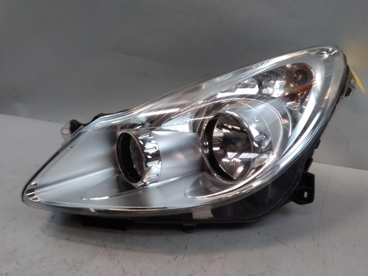 Opel Corsa D orig Scheinwerfer links chrom Valeo Halogen mit LWR BJ2010 13186381