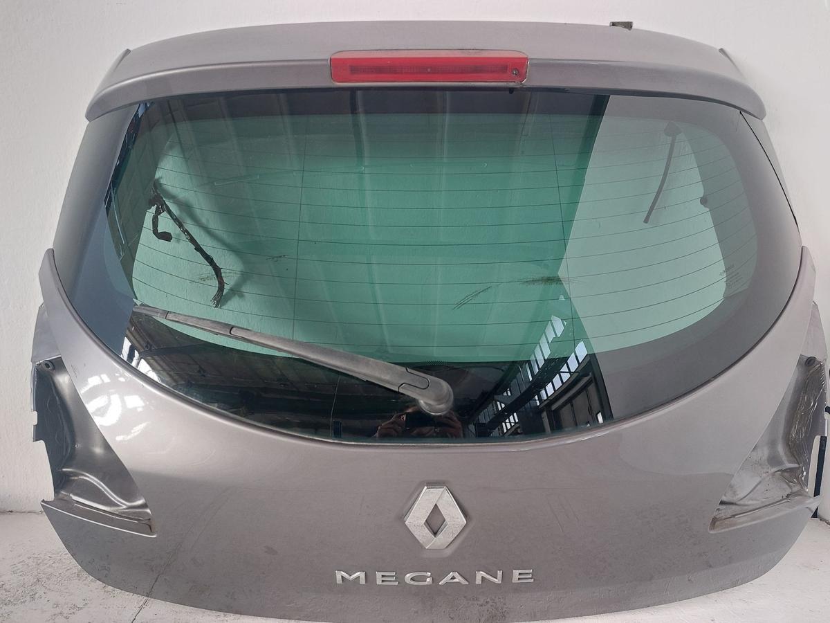 Renault Megane III 3 Heckklappe mit Heckscheibe 5 t&uuml;rer TEKNG grau Kofferklappe