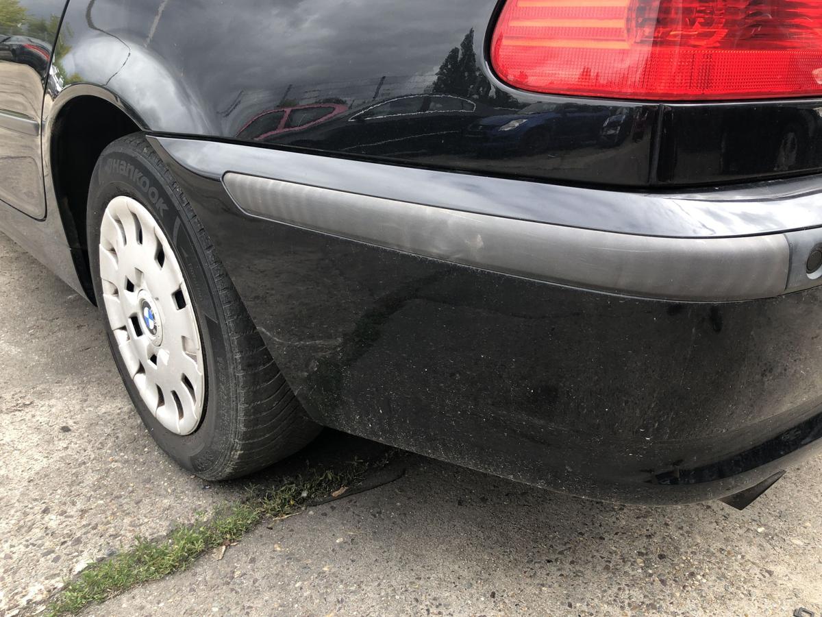 BMW 3er E46 Facelift Sto&szlig;f&auml;nger hinten Hecksch&uuml;rze Limo PDC 475/9 Black Saphir