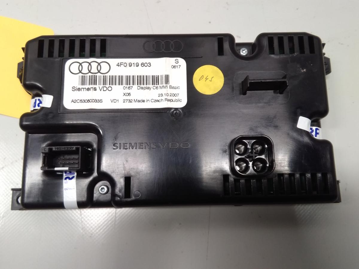 Audi A6 4F Display MMI Armaturenbrett 4F0919603 VDO 4F0919603