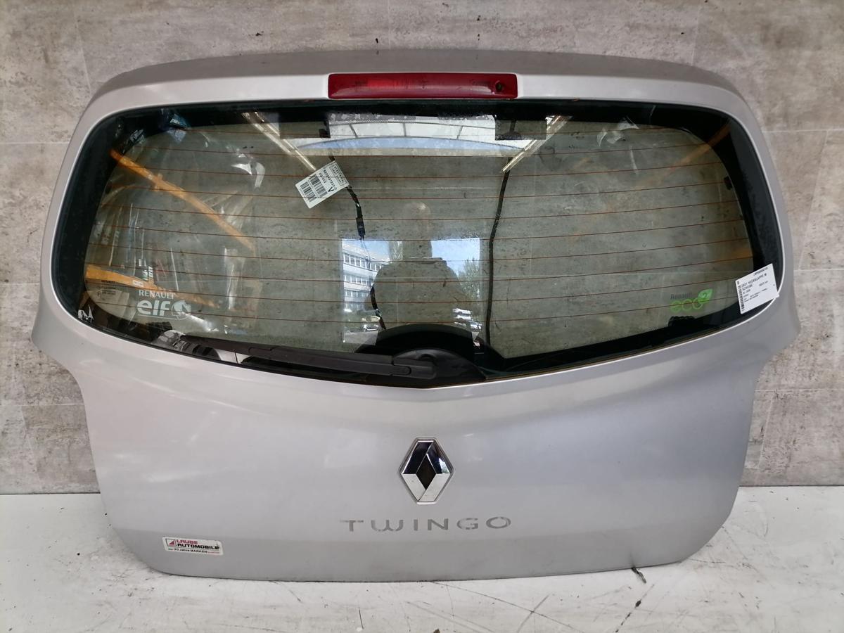 Renault Twingo 2 original Heckklappe mit Heckscheibe Silber Bj.2008