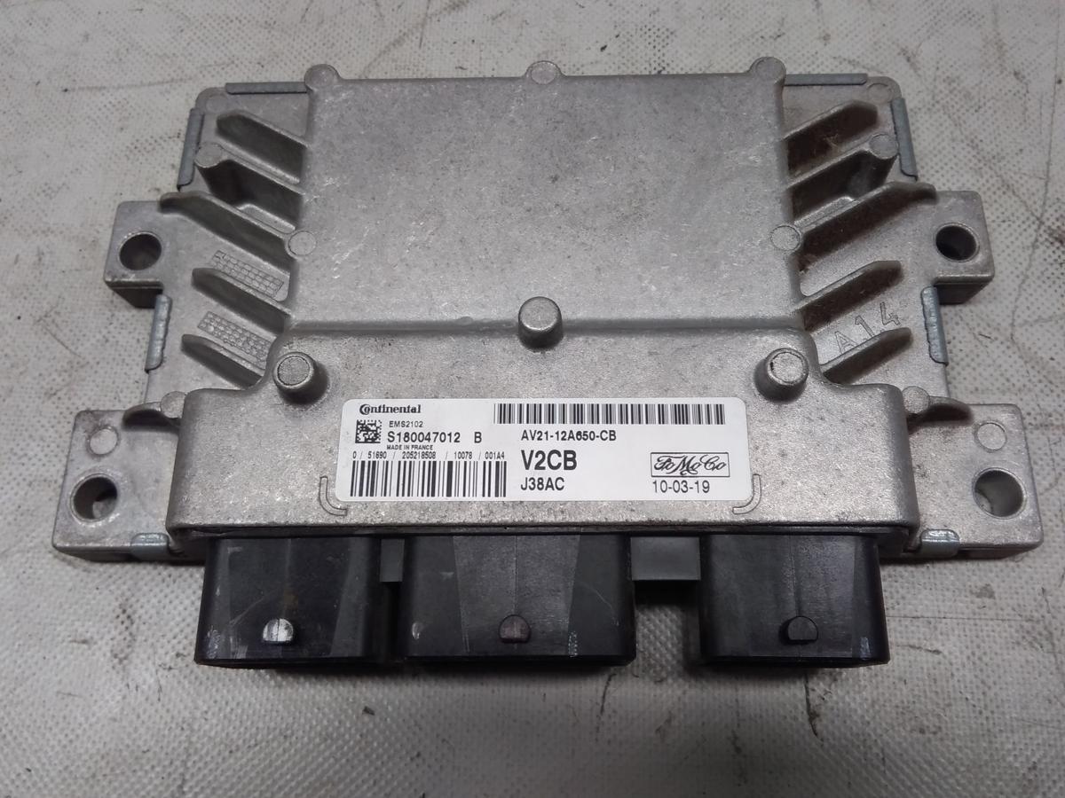 Ford Fiesta JA8 AV2112A650CB Steuergerät Motor 1.25 60kw SNJB BJ2010