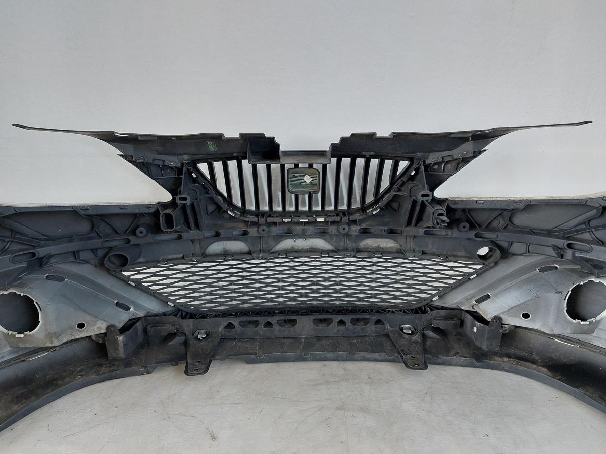 Seat Ibiza 6J Sto&szlig;f&auml;nger vorn Frontsch&uuml;rze LB9A Candywei&szlig; Kratzer rechts