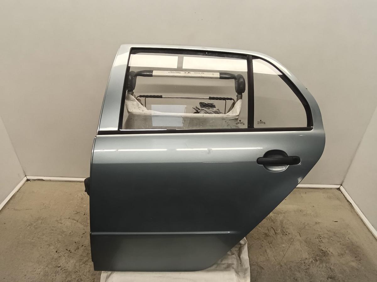 Skoda Fabia 6Y Limo ab 2004 original T&uuml;r hinten links LF7U-Stone Grey Metallic