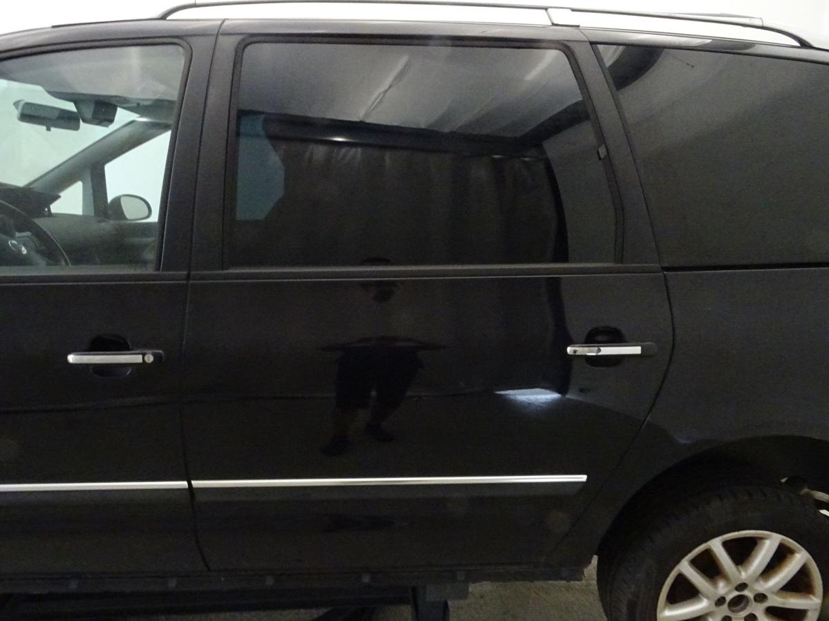 VW Sharan 7M original Tür hinten links LC9X-Deep Black Facelift Rohbau
