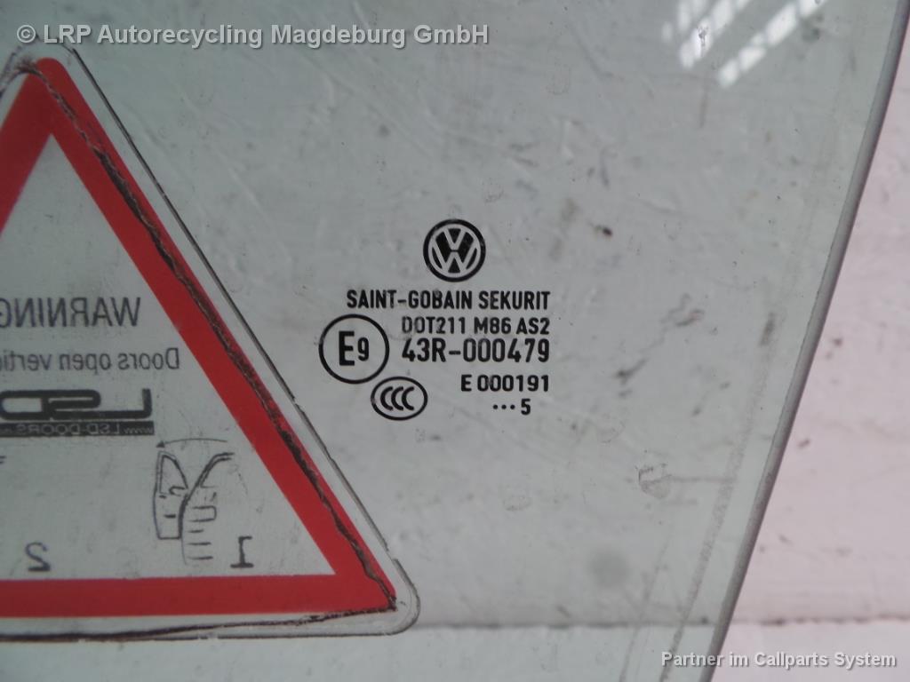 Seitenscheibe Türscheibe Kurbelscheibe vorn links grün VW Polo 9N3 3 Türer
