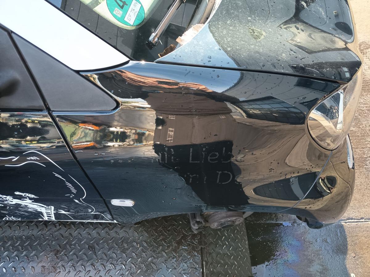 Smart Fortwo Coupe 453 orig Kotfl&uuml;gel rechts ECA schwarz vor Facelift Bj 16