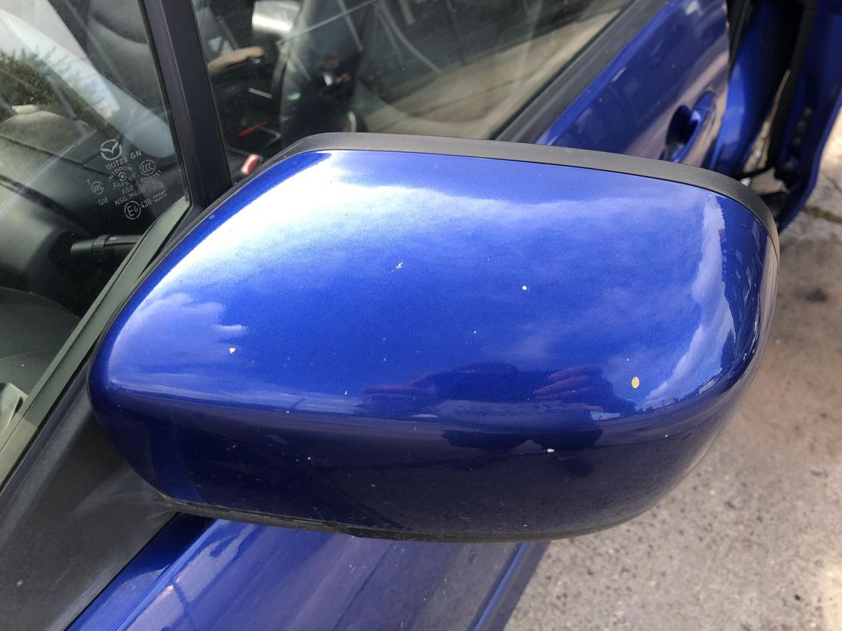 Mazda 5 CR ab 2008 Au&szlig;enspiegel links Seitenspiegel elektrisch 34J Aurora Blue