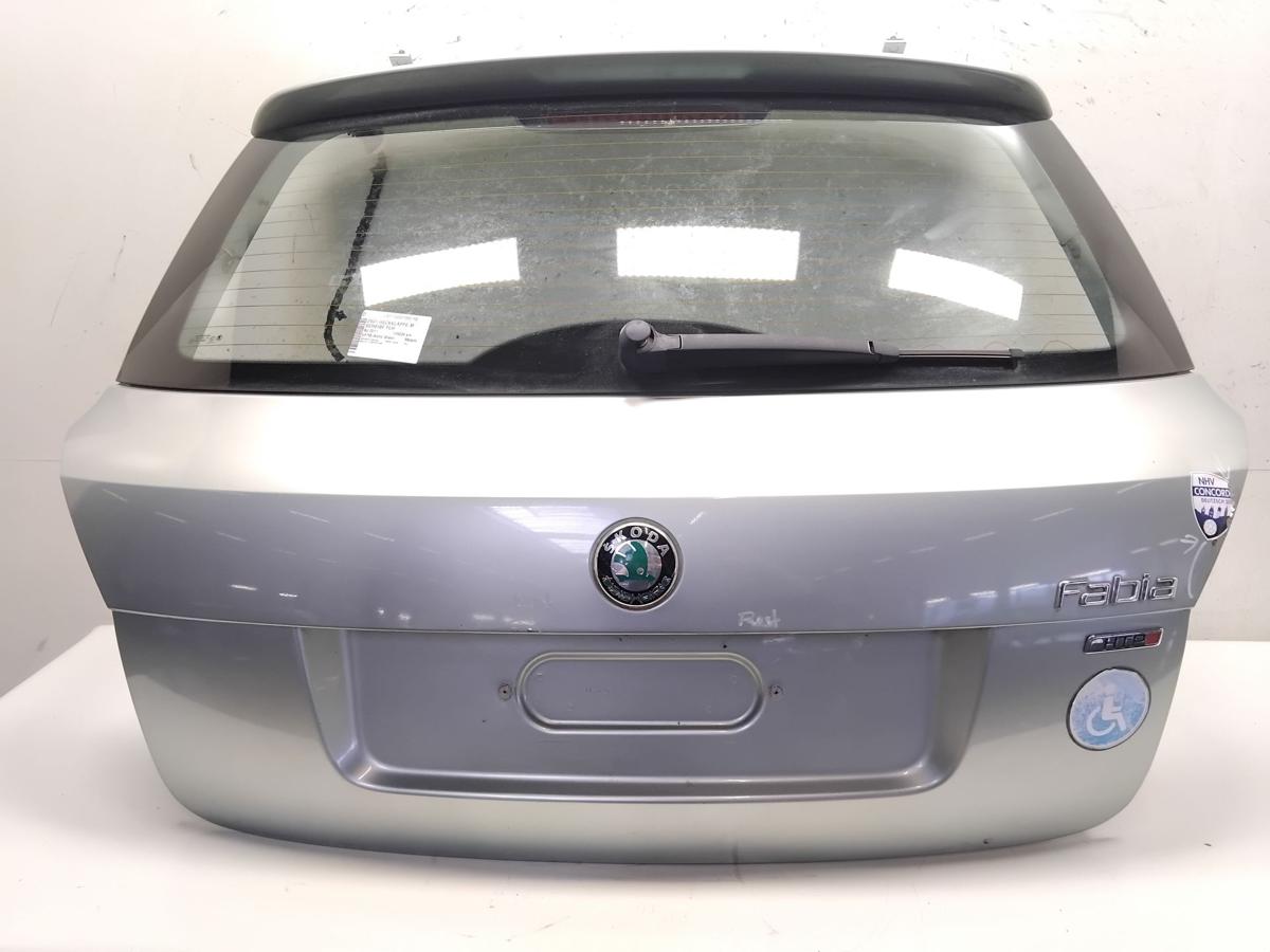 Skoda Fabia 2 5J Facelift Heckklappe arctic green mit Heckscheibe Bj.2011