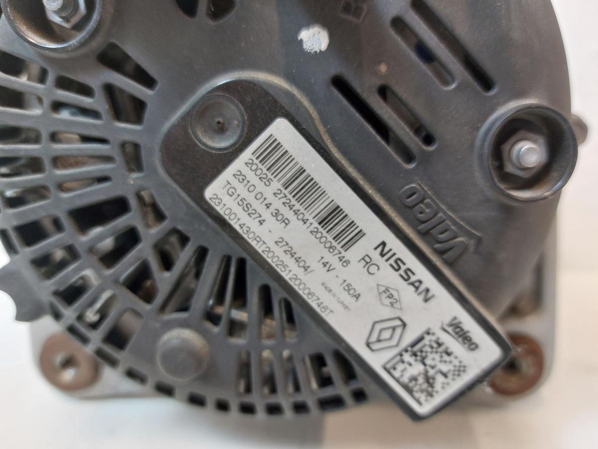 Nissan Micra K14 Lichtmaschine Generator Drehstromgenerator 150A 1.0 74kw