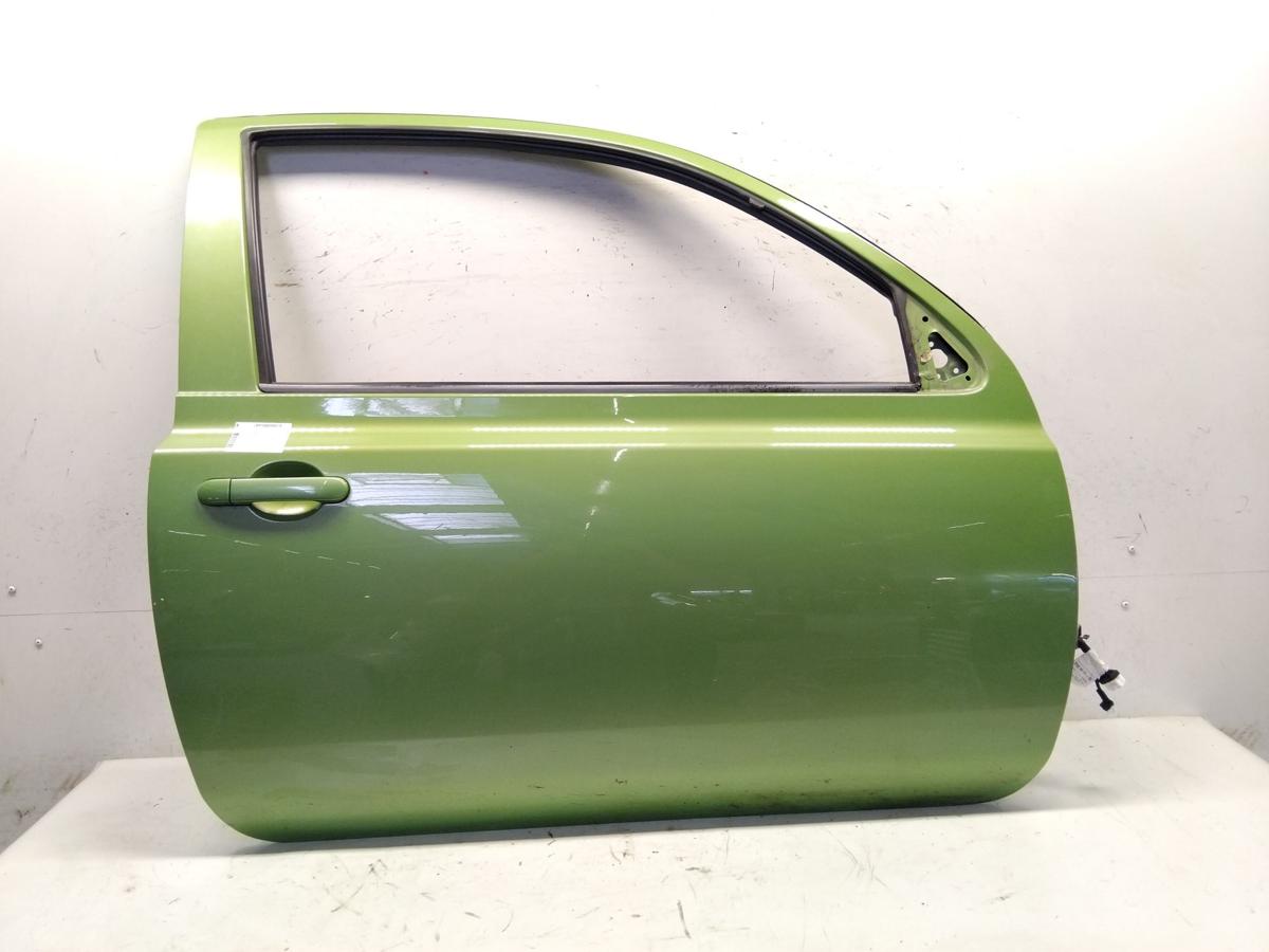Nissan Micra K12 original T&uuml;r vorn rechts J13 Seegrasgr&uuml;n Metallic 3t&uuml;rig BJ2003