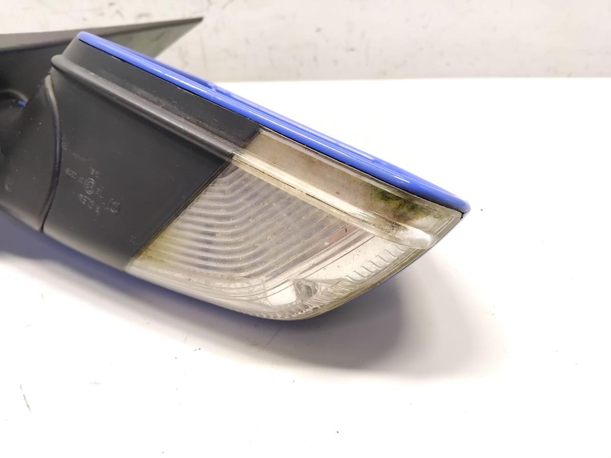 VW Polo 9N3 original Au&szlig;enspiegel rechts summerblue LA5F elektrisch beheizt BJ09