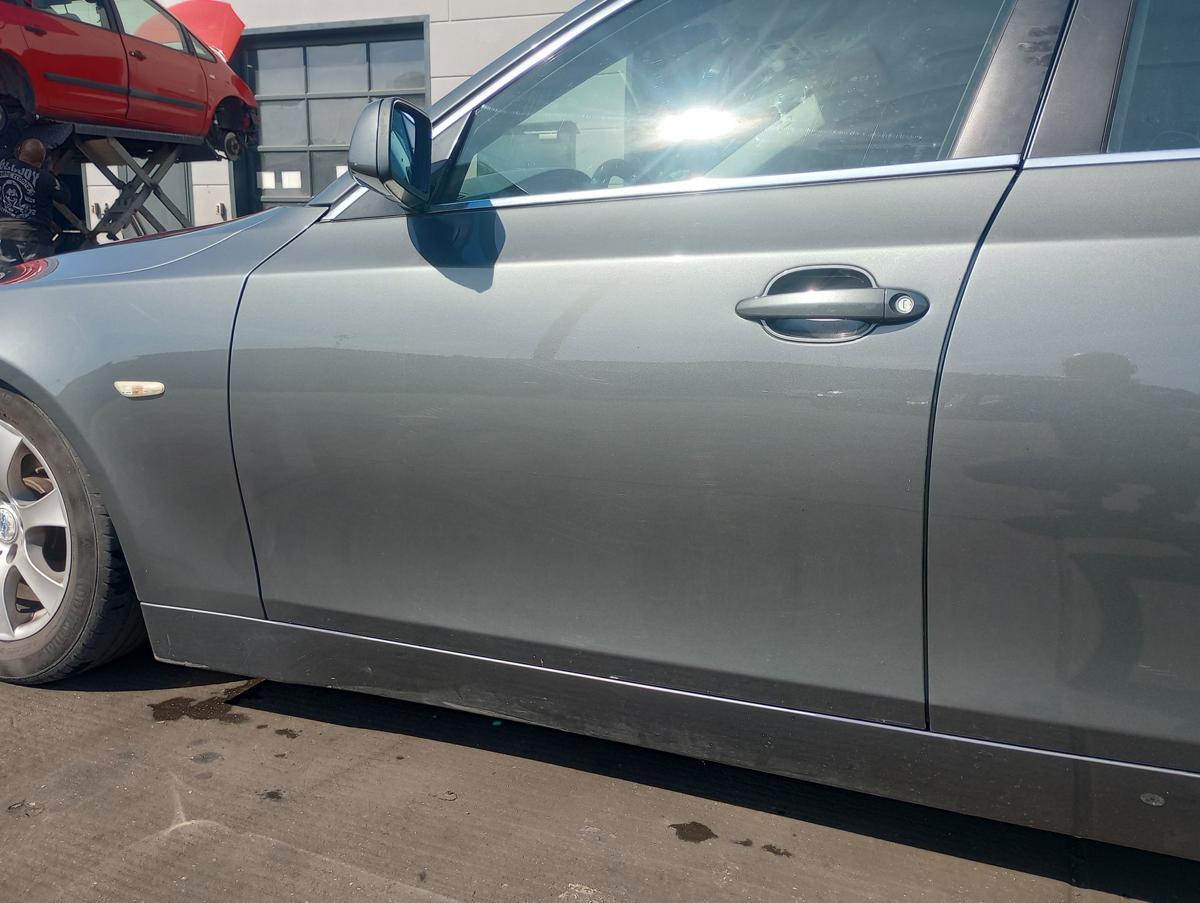 BMW 5er E60 original vorn links Fahrertür A36 Titangrau Bj 2005