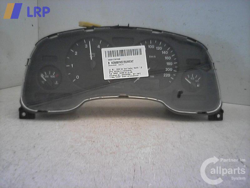 Opel Astra G original Tacho Kombiinstrument 09228753EB 110008830022 BJ1999