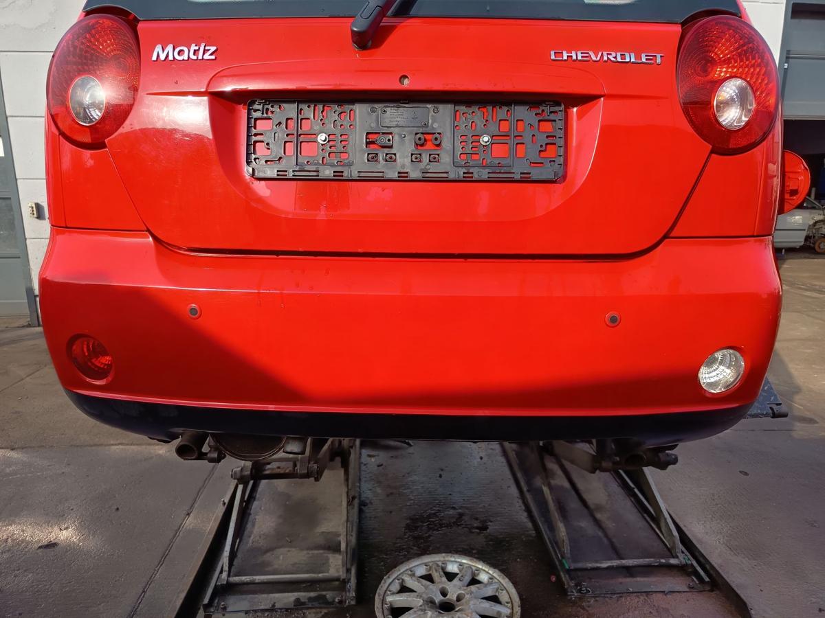 Chevrolet Matiz M200 original Sto&szlig;stange F&auml;nger hinten Heck 71U Super red Bj2009